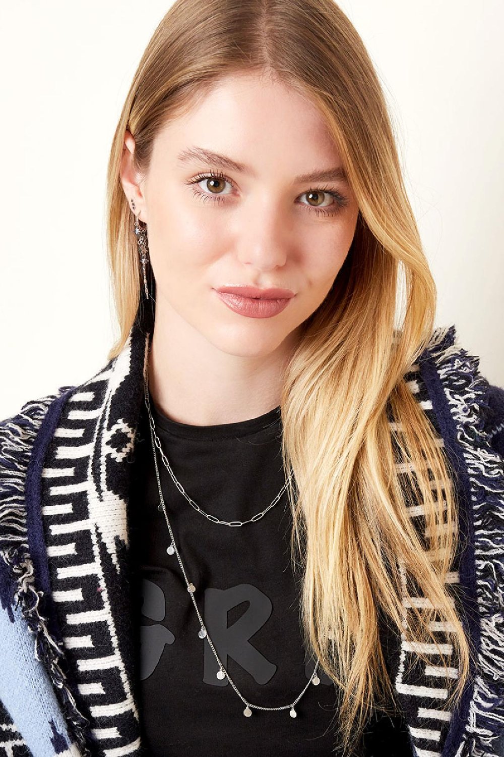 Doppelte Edelstahlkette Silber h5Bild2